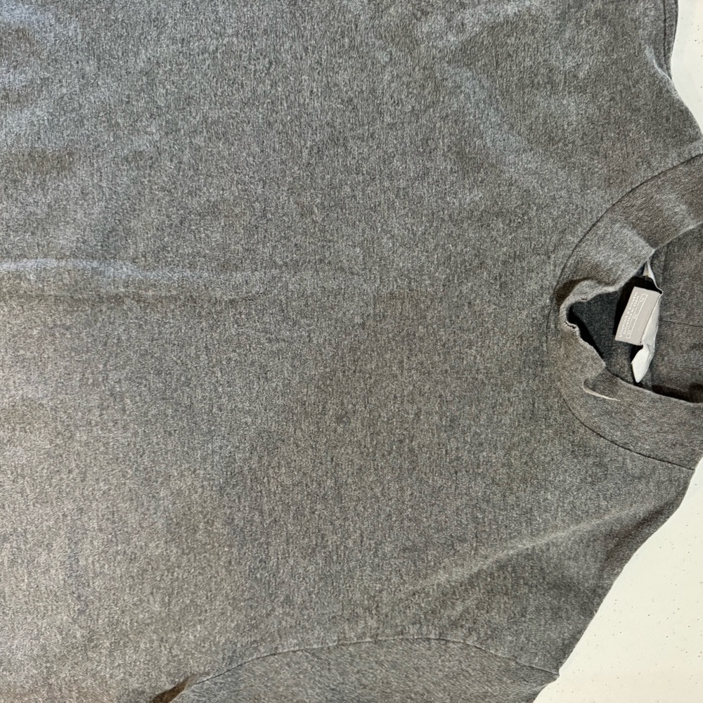 Men's Gray Athletic Top - Mid-weight - mock turtleneck